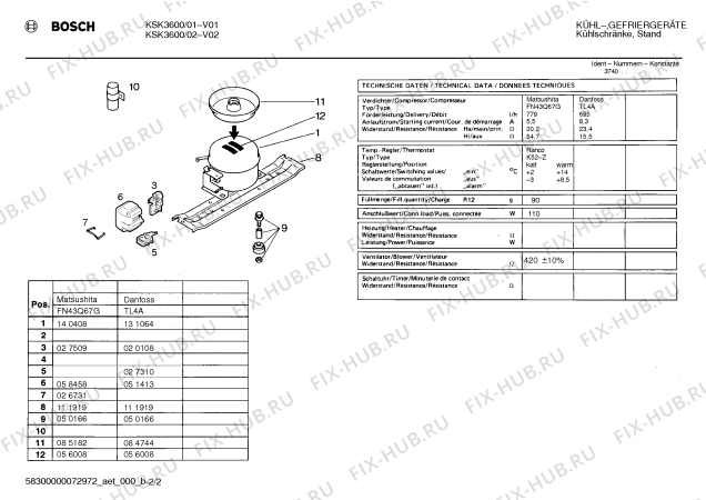 Схема №2 KS37K00 с изображением Контейнер для холодильника Siemens 00280992