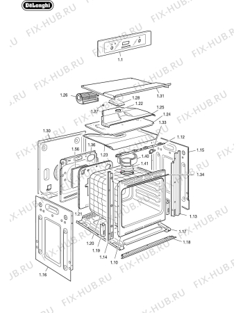 Схема №3 DE60PYROS с изображением Специзоляция для электропечи DELONGHI 030138