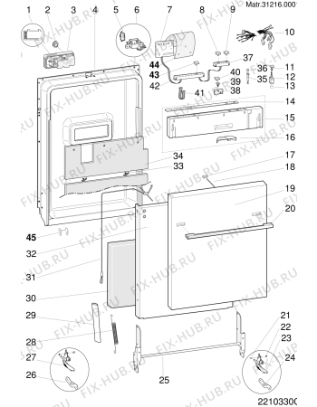 Схема №3 LIQ700DUOJADE (F029952) с изображением Наставление для посудомойки Indesit C00098741