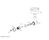 Схема №3 MFW26070 с изображением Корпус для электрошинковки Bosch 00754370