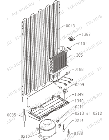 Взрыв-схема холодильника Asko RFN22848S (517211, HZF3369G) - Схема узла 04