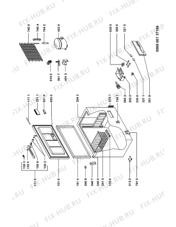 Схема №1 CFR260A-1 с изображением Дверь для холодильника Whirlpool 481241610229