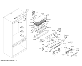 Схема №7 T36BT71FS с изображением Дверь для холодильной камеры Bosch 00244562
