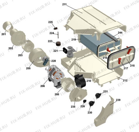 Взрыв-схема стиральной машины Gorenje T720 AU   -White (900002494, TD22AU) - Схема узла 02