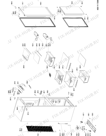 Схема №1 PRBE 385I A+++ с изображением Панель управления для холодильника Whirlpool 481010847815