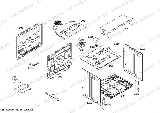 Схема №5 3HE505BP с изображением Ручка выбора программ для плиты (духовки) Bosch 00615763
