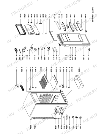 Схема №1 ART 594/G/DBLUE с изображением Уплотнитель (прокладка) для холодильной камеры Whirlpool 481253268084