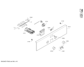 Схема №6 VVH32C5450 с изображением Панель управления для духового шкафа Bosch 00791199