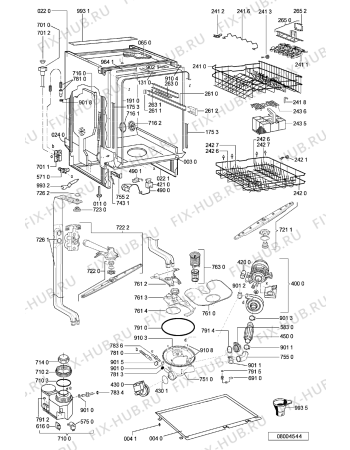 Схема №2 ADG 8732/1 NB с изображением Панель для посудомойки Whirlpool 481245373187