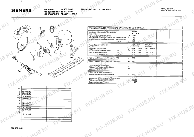 Схема №2 KS351858 с изображением Ручка для холодильника Siemens 00083249