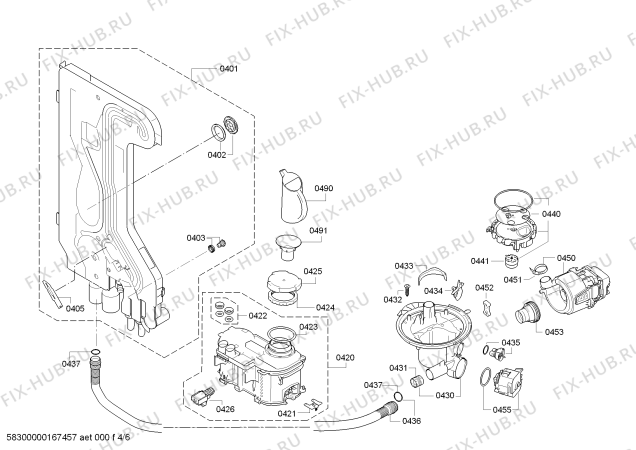 Схема №6 SN58M542EU ExtraKlasse с изображением Панель управления для посудомоечной машины Siemens 00747479