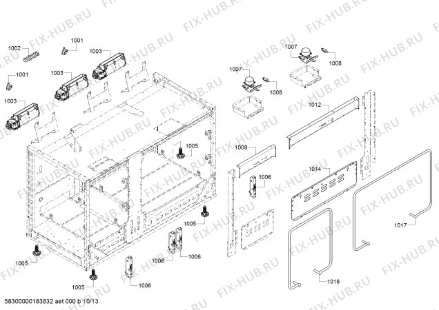Схема №13 PRD486NLHC с изображением Кабель для плиты (духовки) Bosch 12004410