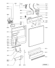Схема №2 GSF 5000/5 EX WS с изображением Панель для посудомоечной машины Whirlpool 481245373035