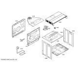 Схема №5 HB43S240E Horno siemens indp.multf.blnc. relj ec2 с изображением Корпусная деталь Siemens 00442826