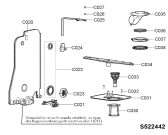 Схема №11 GS 4991 IX с изображением Дверка для посудомойки Whirlpool 481244010394