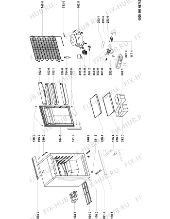 Схема №1 ARL 536/A-LH с изображением Микрокомпрессор для холодильника Whirlpool 481246428052