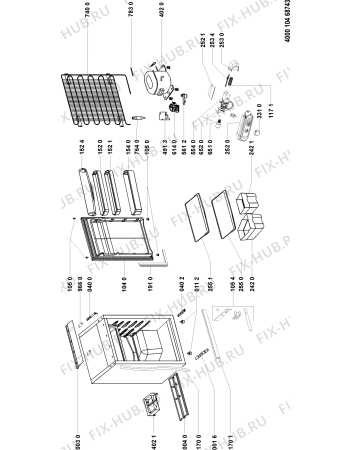 Схема №1 ARG 340 с изображением Винт (болт) для холодильника Whirlpool 481246218256