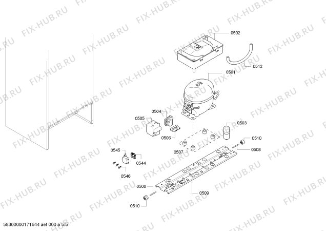 Схема №5 KG36NXW20R с изображением Дверь для холодильника Siemens 00712427