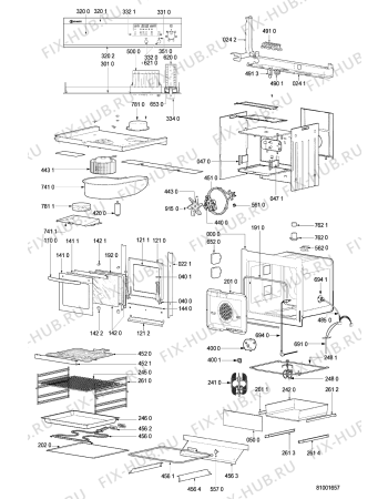 Схема №1 CPH 3482 R IN с изображением Переключатель для плиты (духовки) Whirlpool 481241278658
