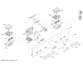 Схема №6 CH132254 с изображением Панель управления для плиты (духовки) Bosch 00747195
