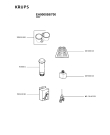Схема №7 EA900055/700 с изображением Элемент корпуса для электрокофеварки Krups MS-0A10459