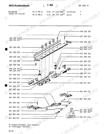 Взрыв-схема плиты (духовки) Aeg KO 31 M-AC - Схема узла Section1