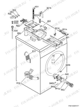 Взрыв-схема стиральной машины Electrolux WD42A96160 - Схема узла Hydraulic System 272