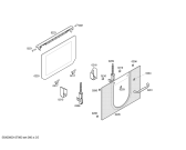 Схема №5 3HB527N с изображением Внешняя дверь для плиты (духовки) Bosch 00673691