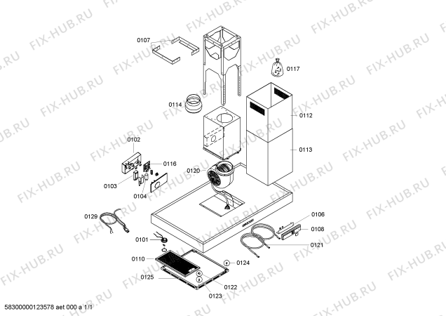 Схема №1 D91T9N0 с изображением Жировой фильтр для электровытяжки Bosch 00663496
