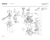 Схема №1 TC42004 с изображением Верхняя часть корпуса для электрокофемашины Siemens 00093095