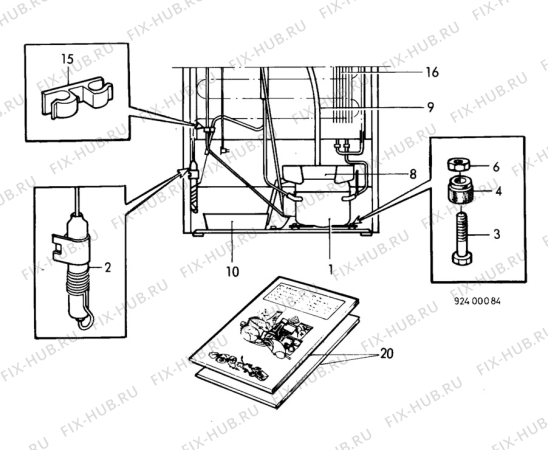 Взрыв-схема холодильника Electrolux TR1128 - Схема узла C10 Cold, users manual