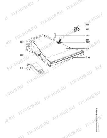 Взрыв-схема плиты (духовки) Aeg Electrolux B8931-4-M  NORDIC - Схема узла Ventilation