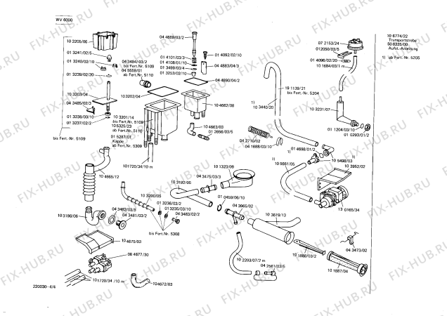 Схема №4 WV6100 SIWAMAT M с изображением Упор для стиралки Siemens 00015465