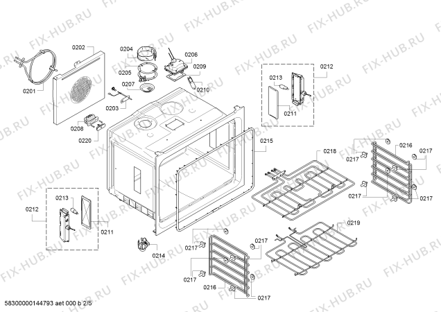 Схема №5 BX281111 с изображением Панель воздуховода для духового шкафа Bosch 00479387