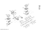 Схема №6 HEA23B151S с изображением Панель управления для плиты (духовки) Bosch 00709720