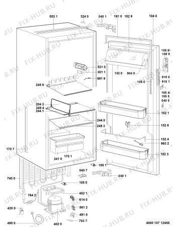 Схема №1 ARG 852/A++ S с изображением Спецнабор для холодильника Whirlpool 481010679593
