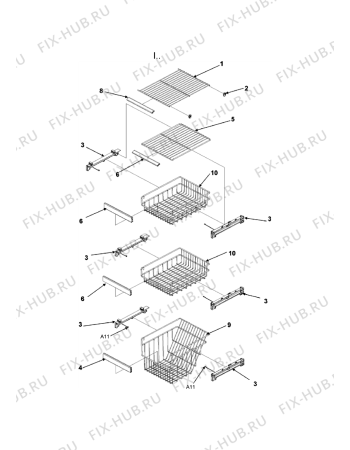 Схема №15 AC2225GEKB с изображением Защита для холодильника Whirlpool 481201231095