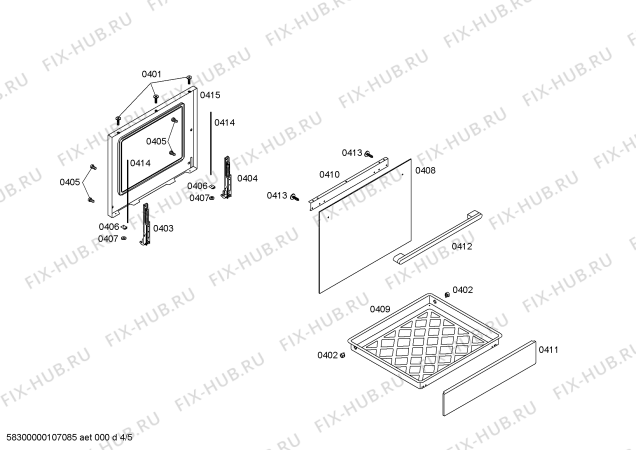 Схема №5 P1HSB21321 с изображением Ручка управления духовкой для плиты (духовки) Bosch 00416592