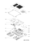 Схема №1 KHIP370510 (F101450) с изображением Подрешетка для плиты (духовки) Indesit C00396659