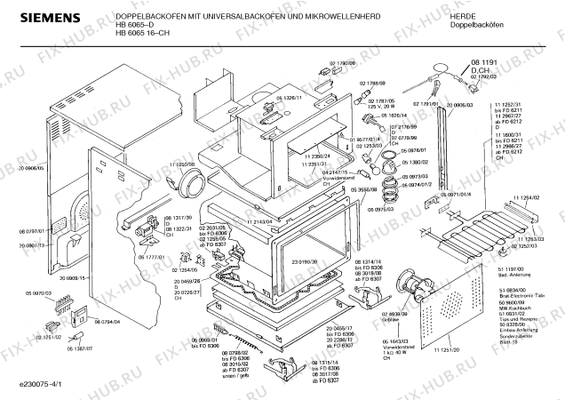 Схема №4 HB4604 с изображением Катушка для плиты (духовки) Bosch 00051320