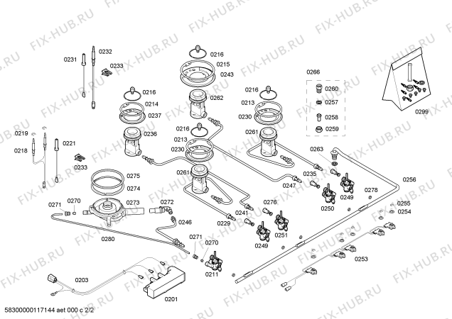 Схема №2 T25T8N0 с изображением Блок подключения для электропечи Bosch 00604475