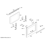 Схема №5 HBA41R420E Horno bosch indep.multif.blnc.c/minutero с изображением Передняя часть корпуса для электропечи Bosch 00673148