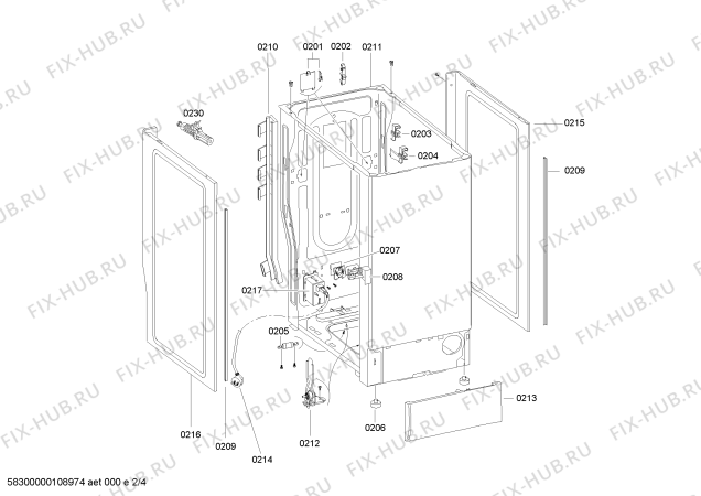 Схема №3 3TL940CE Balay TL930CM с изображением Крышка кнопки для стиральной машины Bosch 00427346
