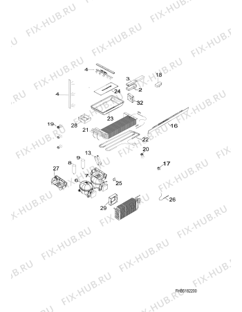 Схема №3 RCB60AAWEFF (F078421) с изображением Всякое для холодильника Indesit C00296326