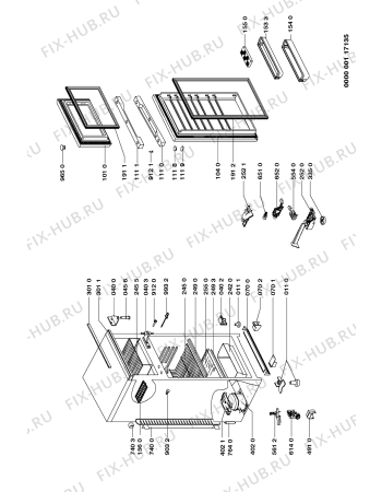 Схема №1 DPA 315/M с изображением Дверь для холодильной камеры Whirlpool 481944268702