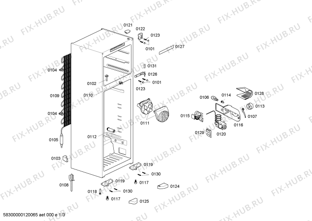 Схема №3 KDV49P00BR KDV49P 127V.BRANCO с изображением Выдвижной ящик для холодильной камеры Bosch 00662181