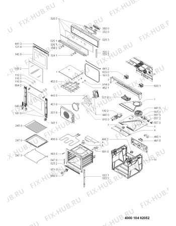 Схема №1 801.588.74 OVN 908 S OVEN (UNBR с изображением Модуль (плата управления) для плиты (духовки) Whirlpool 481010383935