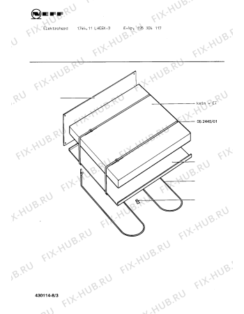 Взрыв-схема плиты (духовки) Neff 195304117 1344.11LHCSX-9 - Схема узла 03