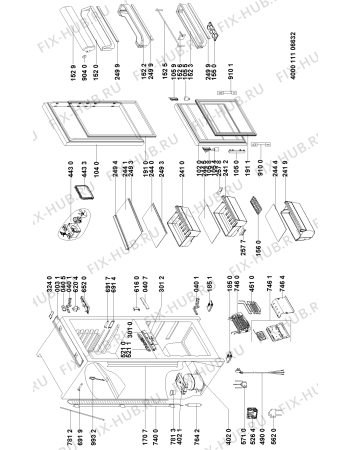 Схема №1 BKVDN179 с изображением Вложение для холодильной камеры Whirlpool 481011049123
