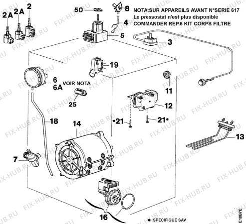 Взрыв-схема стиральной машины Zanussi TL763V - Схема узла Electrical equipment